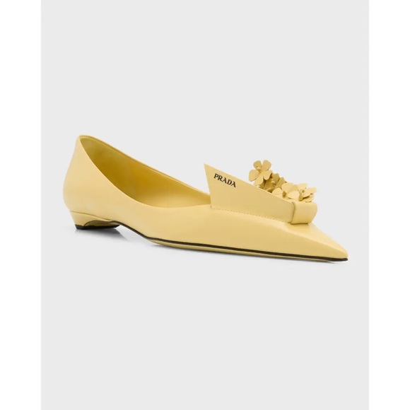 ISO Prada Women\'s Yellow Flats Sz 11